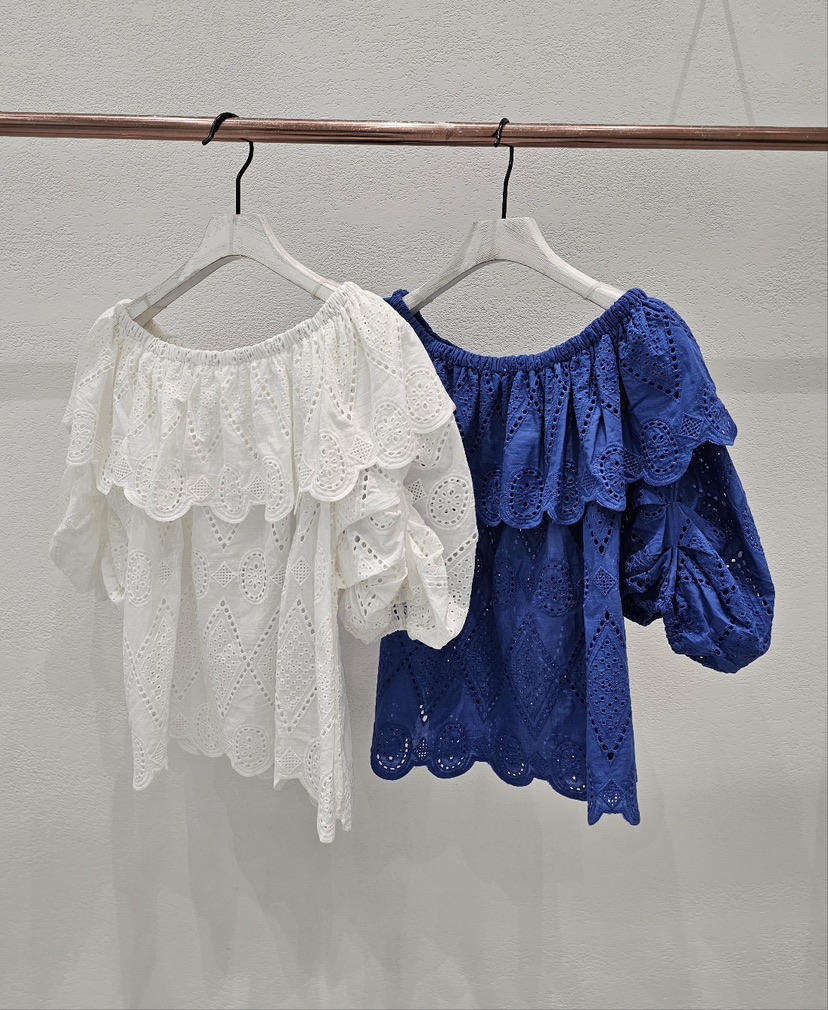NEOUL東大門代購女士新品職業休閑熱賣25春夏推薦襯衫蕾絲衫NEOUL/ahin雙領標簽襯衫/蕾絲衫