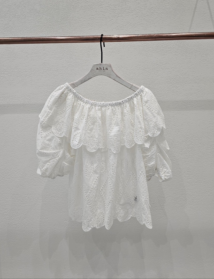 NEOUL東大門代購女士新品職業休閑熱賣25春夏推薦襯衫蕾絲衫NEOUL/ahin雙領標簽襯衫/蕾絲衫