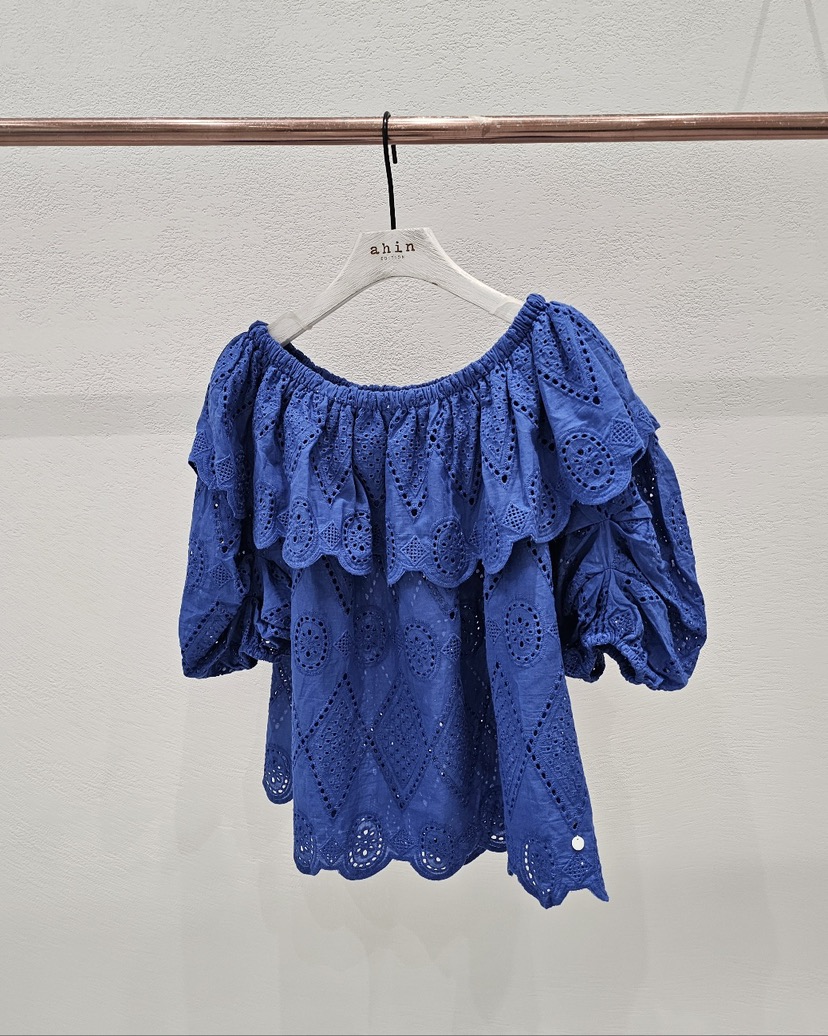 NEOUL東大門代購女士新品職業休閑熱賣25春夏推薦襯衫蕾絲衫NEOUL/ahin雙領標簽襯衫/蕾絲衫圖色2