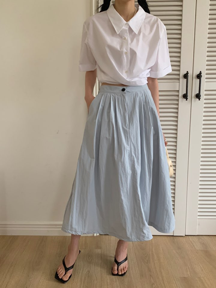 MILUI韓國直郵女裝新品時尚熱賣25春夏休閑職業半身裙中短裙MILUI半身裙/中短裙