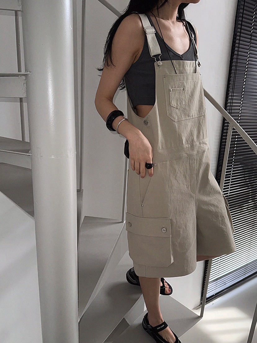 JADEMARKET東大門代購女裝新品25春夏職業熱賣休閑人氣背帶褲JADE MARKET背帶褲