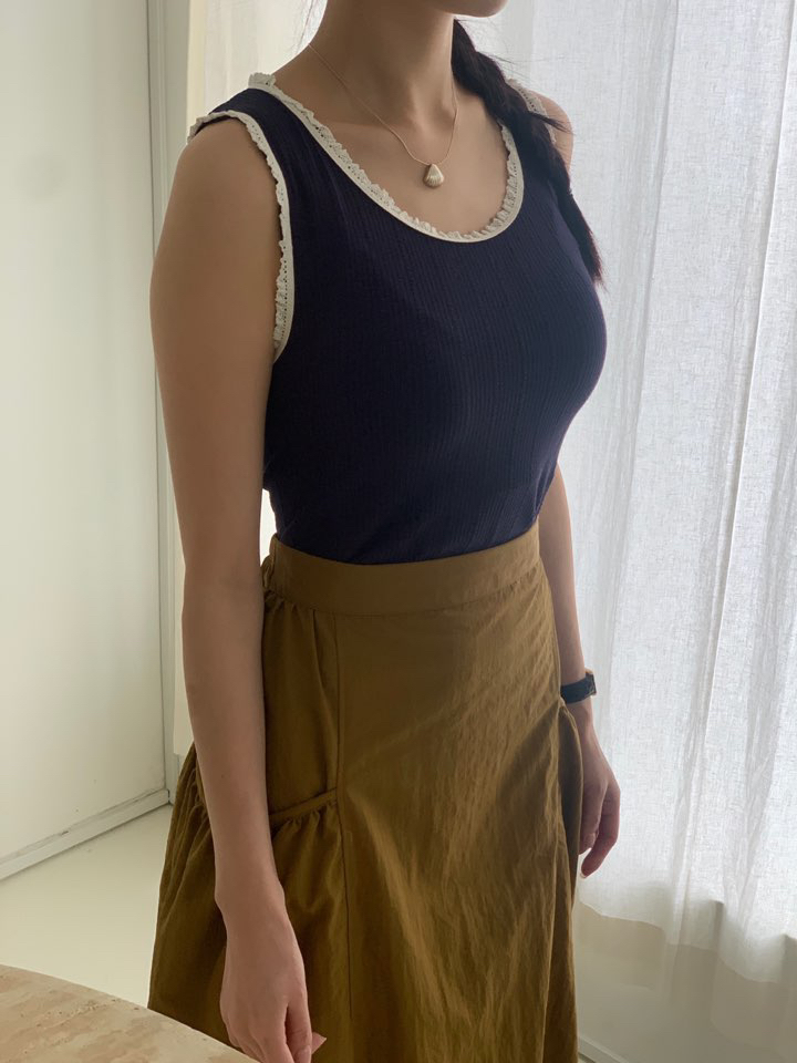 MILUI韓國直郵女裝新款休閑人氣時尚真品職業推薦25春夏吊帶背心MILUI吊帶/背心