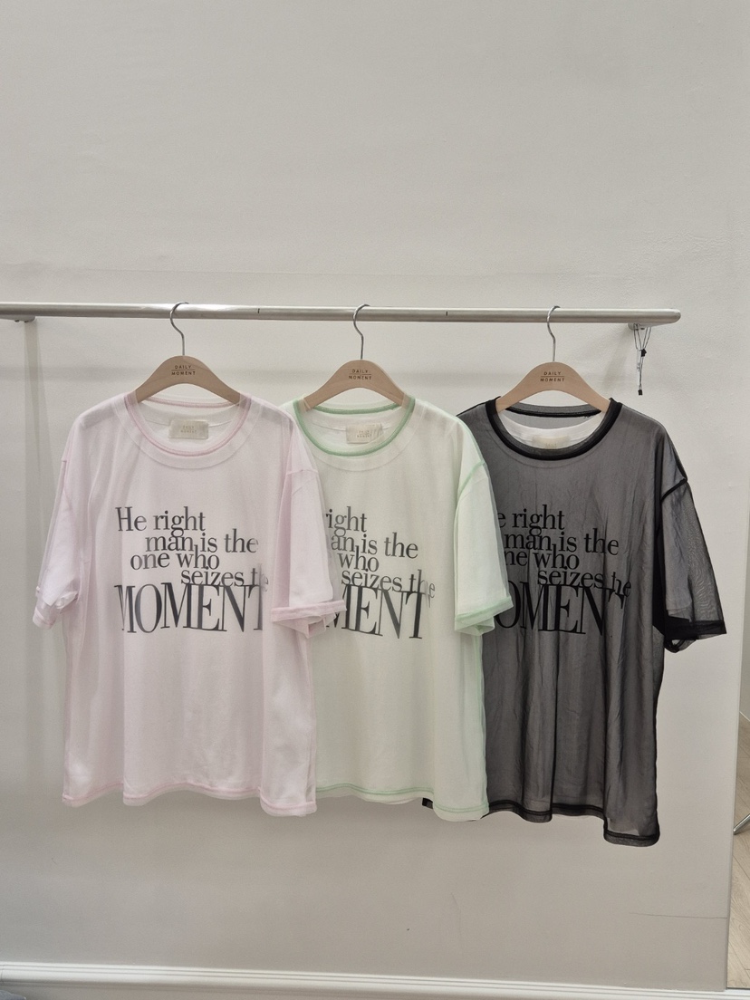 DAILY MOMENT韓國直郵女士新品時尚25春夏休閑熱賣推薦T恤DAILY MOMENTT恤