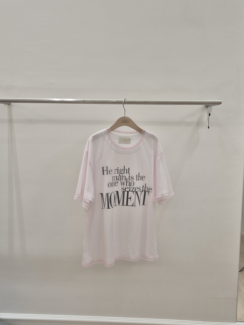 DAILY MOMENT韓國直郵女士新品時尚25春夏休閑熱賣推薦T恤DAILY MOMENTT恤圖色1