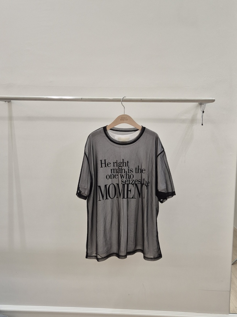 DAILY MOMENT韓國直郵女士新品時尚25春夏休閑熱賣推薦T恤DAILY MOMENTT恤圖色3