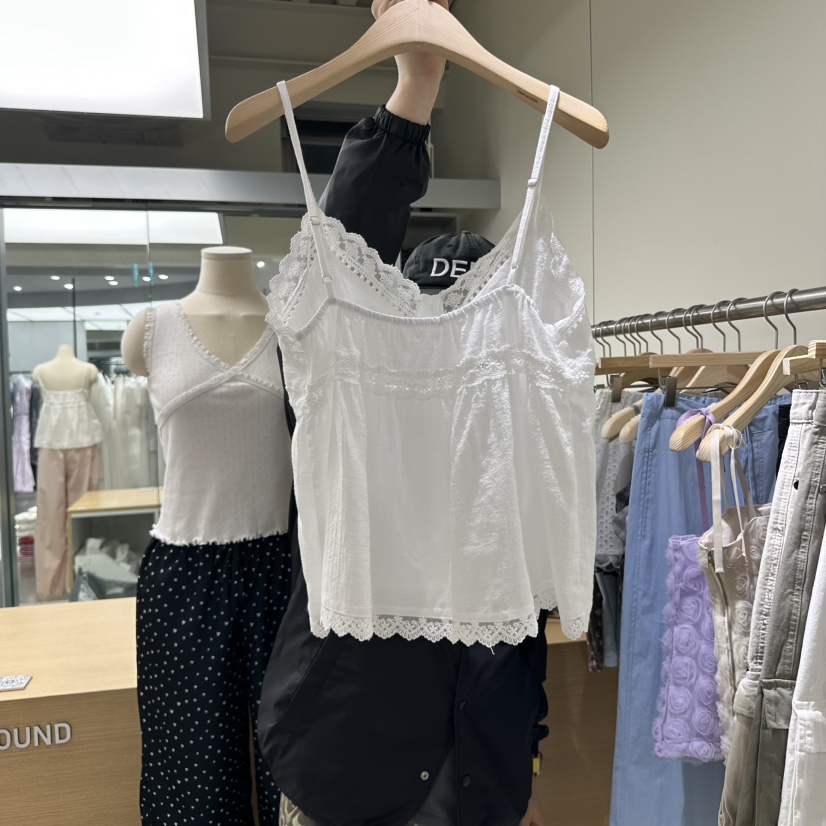 HOME GROUND東大門代購女裝新品職業熱賣推薦吊帶背心蕾絲HOME GROUND吊帶/背心