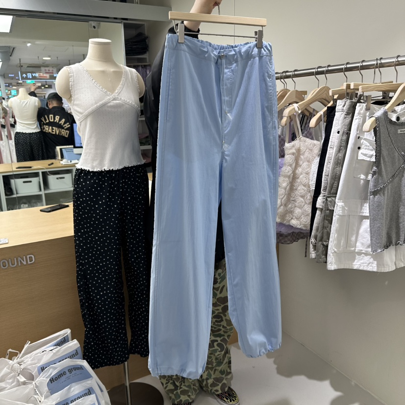 HOME GROUND東大門實拍女士新品人氣25春夏休閑休閑褲流蘇HOME GROUND休閑褲圖色2