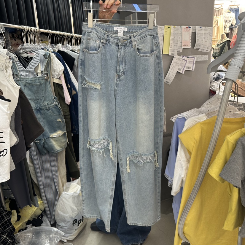 MOMAZU東大門直郵女裝新品熱賣時尚職業推薦真品25春夏牛仔褲MOMAZU牛仔褲