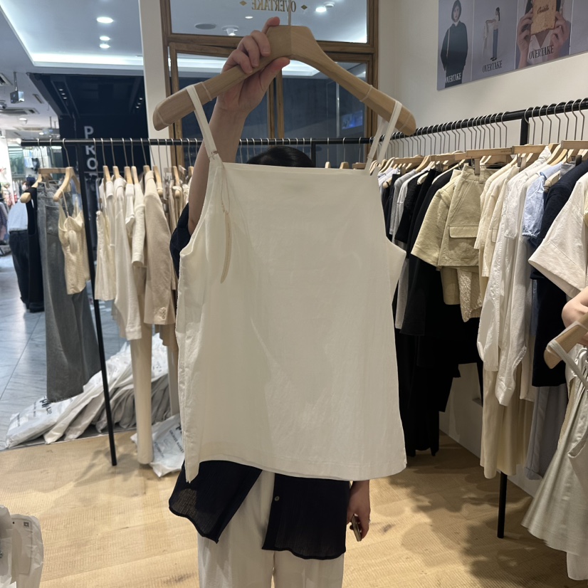 OVERTAKE東大門實拍女士新款時尚推薦職業人氣休閑吊帶背心OVERTAKE吊帶/背心