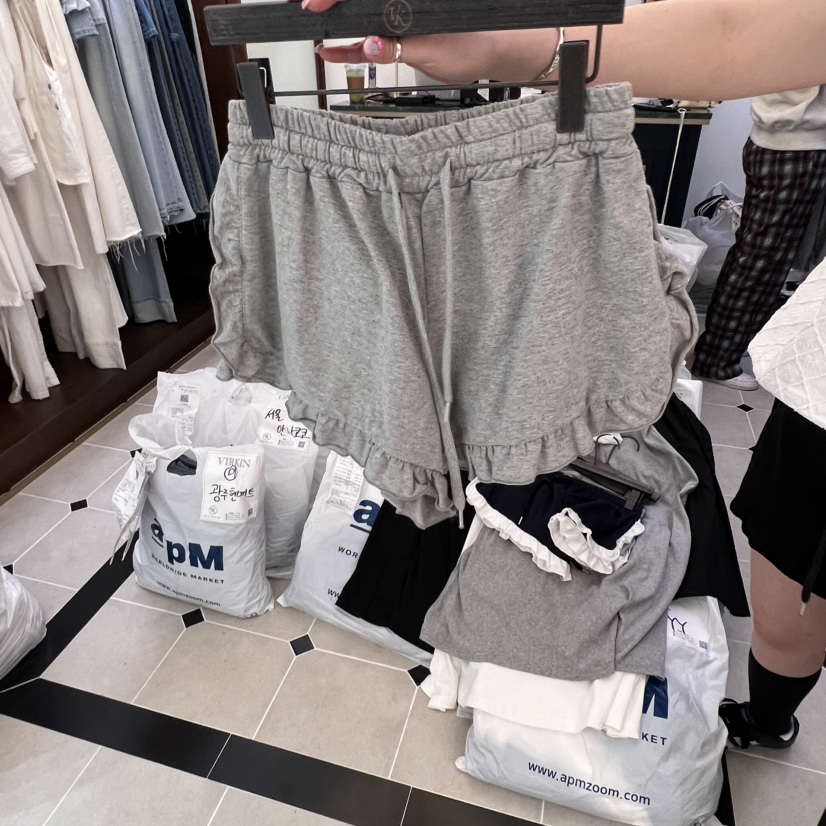 VIRKIN直郵韓國代購㊣女裝新品時尚推薦熱賣人氣25春夏短褲VIRKIN短褲圖色4
