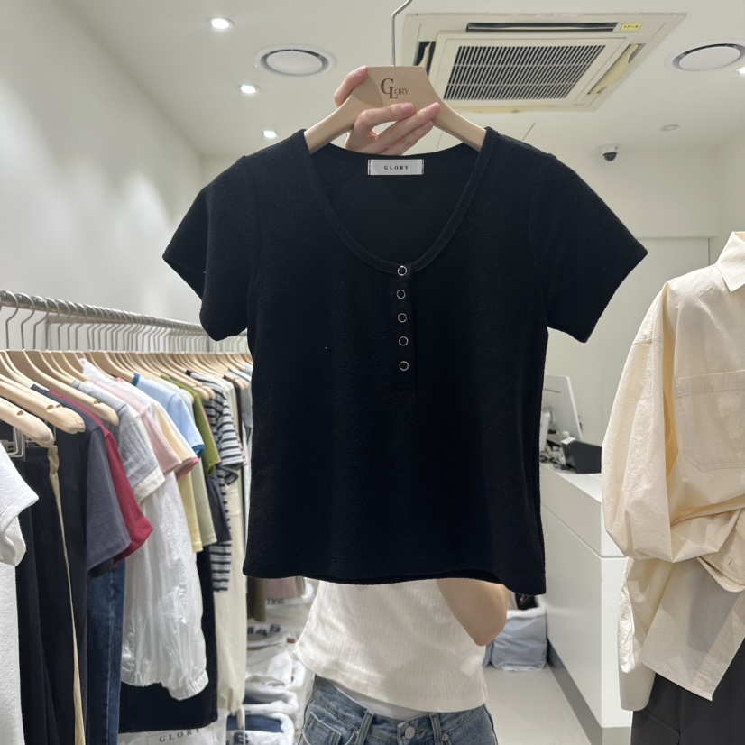 GLORY韓國直郵㊣東大門實拍女裝新品熱賣人氣推薦25春夏T恤GLORYT恤圖色2