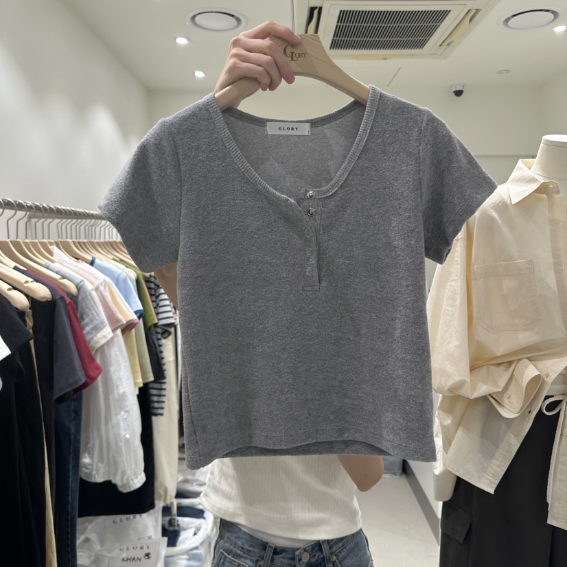 GLORY韓國直郵㊣東大門實拍女裝新品熱賣人氣推薦25春夏T恤GLORYT恤圖色3