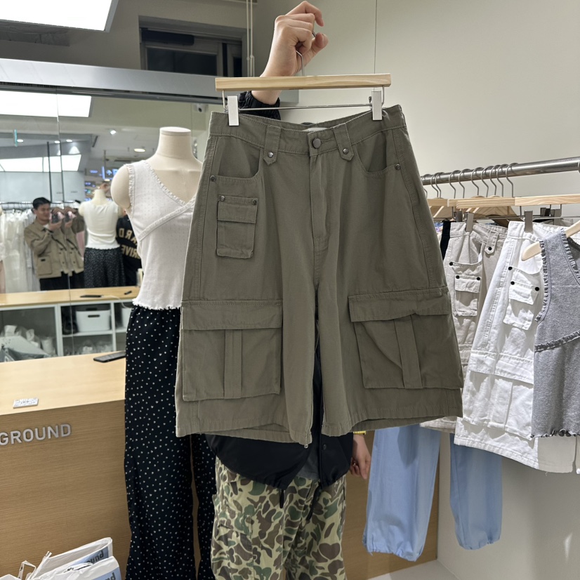 HOME GROUND韓國直郵㊣女裝新品推薦人氣時尚25春夏短褲工裝HOME GROUND短褲圖色2