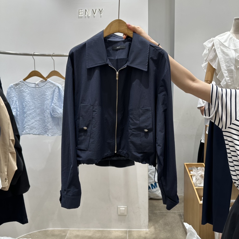 ENVY韓國直郵㊣女裝新品推薦休閑人氣熱賣25春夏時尚夾克口袋ENVY夾克圖色2