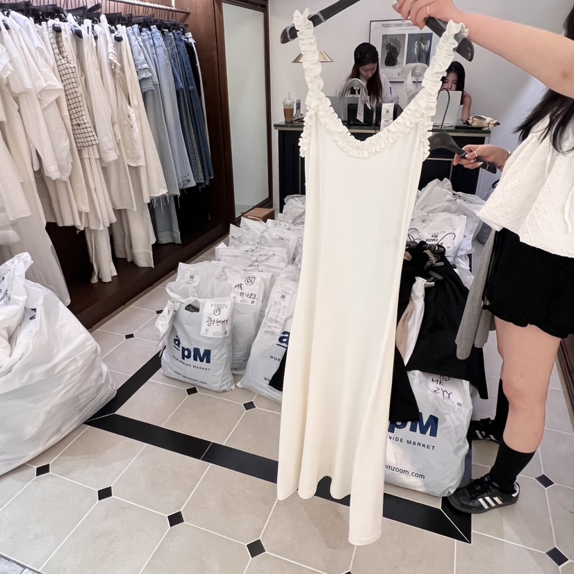 VIRKIN韓國㊣直郵東大門代購女裝新款時尚熱賣休閑25春夏連衣裙VIRKIN連衣裙圖色2