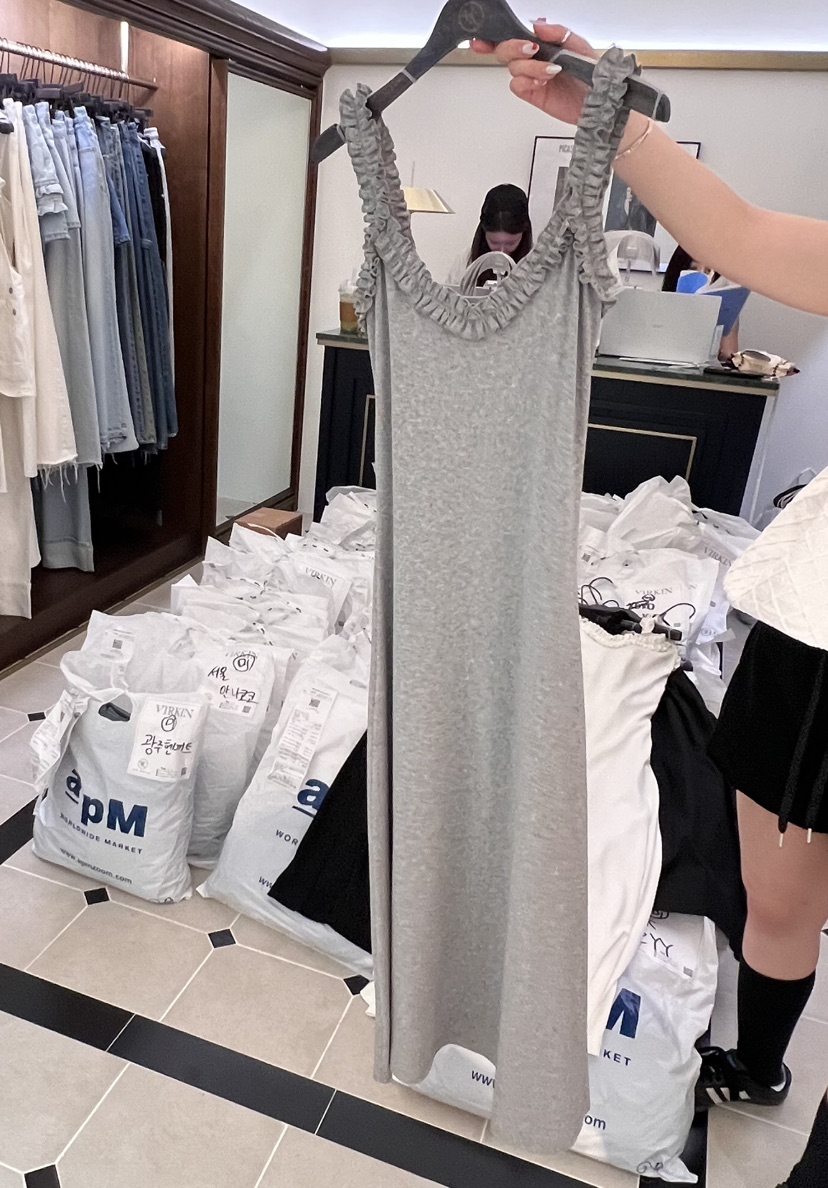 VIRKIN韓國㊣直郵東大門代購女裝新款時尚熱賣休閑25春夏連衣裙VIRKIN連衣裙圖色3