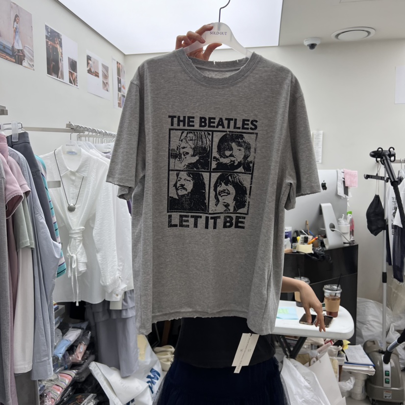 SOLD OUT韓國直郵㊣東大門實拍女裝新款休閑時尚T恤不含內搭SOLD OUTT恤圖色3