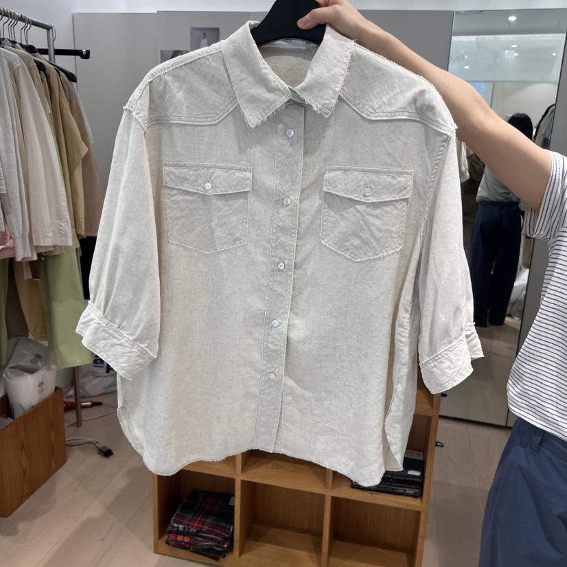 THE TARDUST韓國直郵㊣東大門實拍女裝新款25春夏襯衫蕾絲衫THE TARDUST襯衫/蕾絲衫圖色2