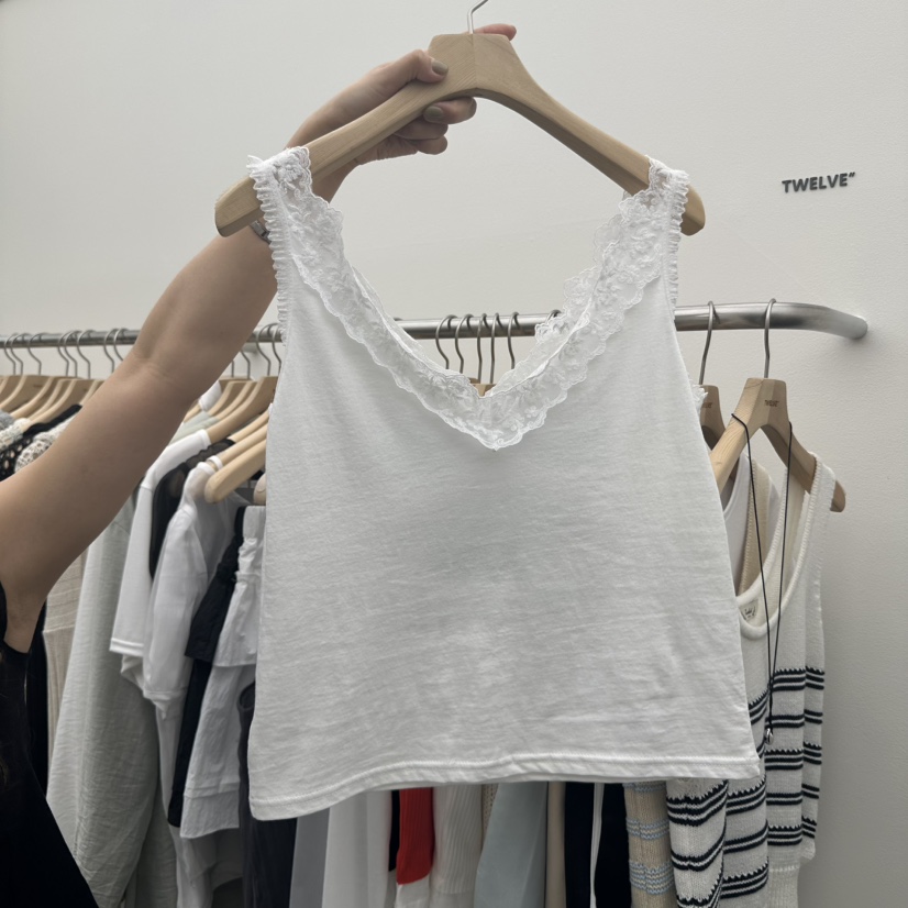 TWELVE直郵韓國代購㊣女裝新品熱賣25春夏推薦吊帶背心復古TWELVE吊帶/背心