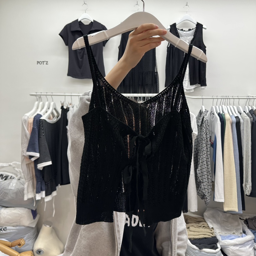 POT.Z韓國直郵㊣東大門實拍女裝新品25春夏時尚休閑吊帶背心POT.Z吊帶/背心
