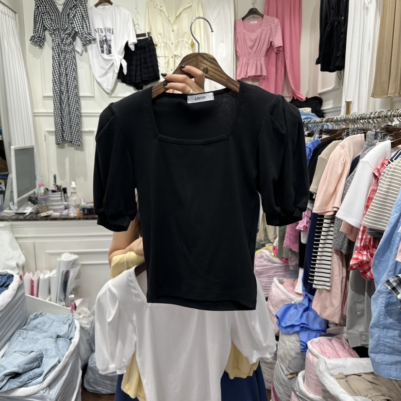 J.RITZY韓國直郵㊣女裝新品人氣25春夏熱賣休閑時尚推薦T恤J.RITZYT恤圖色3