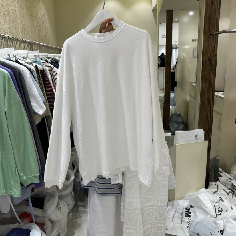 REFLAT韓國直郵㊣東大門實拍女裝新品推薦人氣25春夏長袖T恤REFLAT長袖T恤圖色2