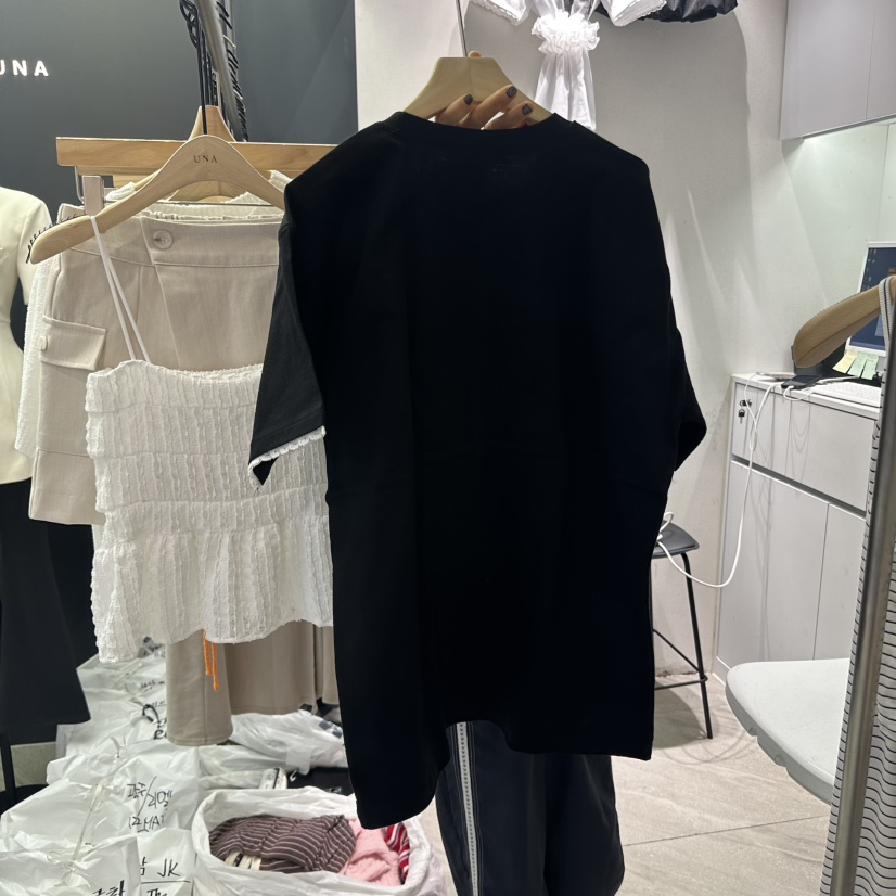 UNA/THE MAY韓國直郵女士新品人氣熱賣25春夏推薦職業T恤THEMAY/UNAT恤