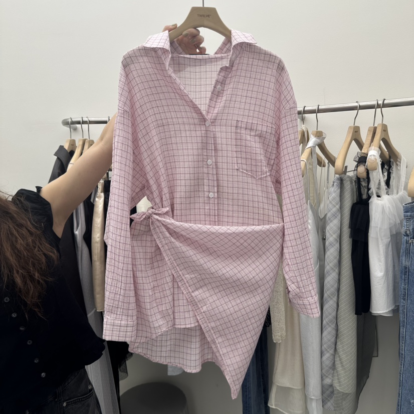 TWELVE韓國直郵女裝新品時尚真品職業熱賣25春夏套裝兩件套格紋TWELVE套裝圖色2