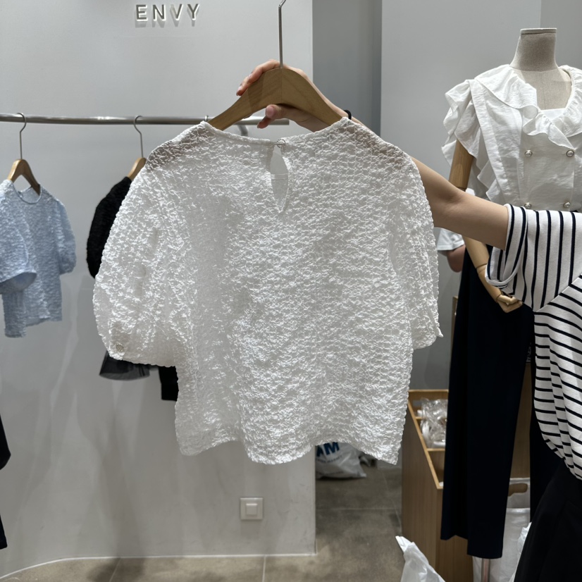 ENVY東大門代購女士新品人氣25春夏真品時尚職業襯衫蕾絲衫ENVY襯衫/蕾絲衫