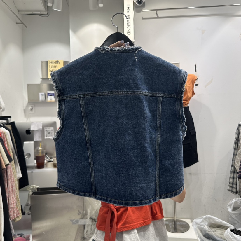 THE WEEKND韓國直郵女裝新品熱賣真品25春夏休閑時尚推薦馬甲THE WEEKND馬甲