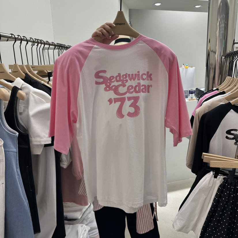 VENEFIT東大門直郵女士新款25春夏時尚真品熱賣人氣休閑T恤VENEFIT/JENNIET恤圖色2