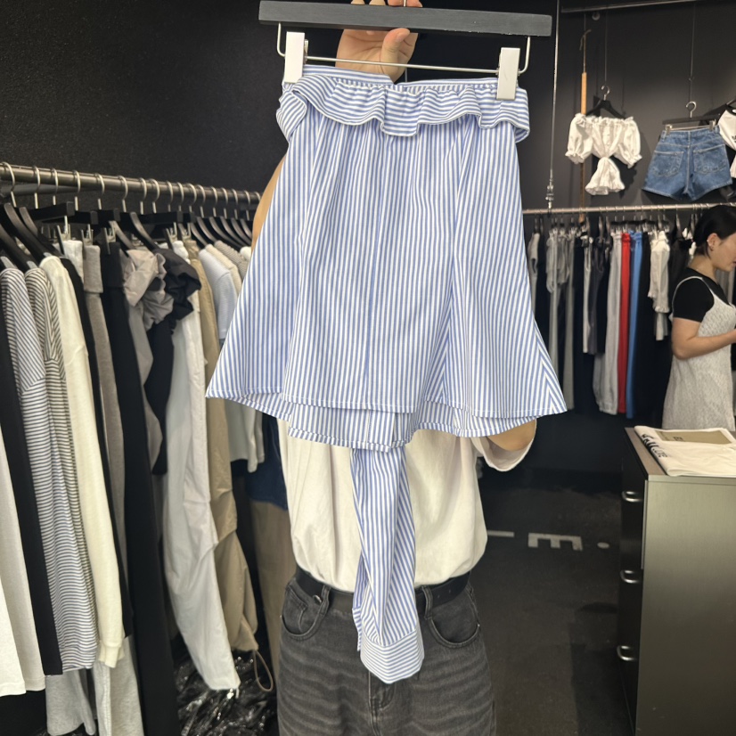 ELF-L韓國代購女士新款休閑熱賣職業人氣25春夏襯衫蕾絲衫PROJECT ELF/ELF-L襯衫/蕾絲衫
