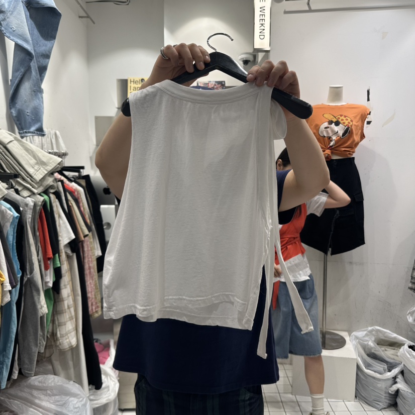 THE WEEKND東大門直郵女裝新款人氣推薦熱賣職業25春夏吊帶背心THE WEEKND吊帶/背心