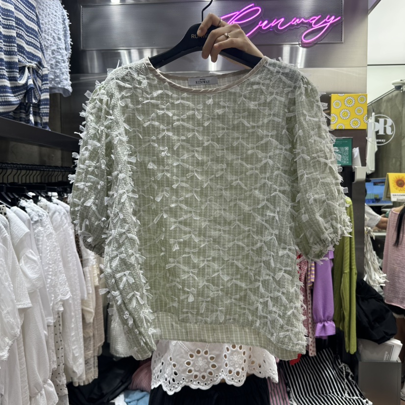 RUNWAY-런웨이韓國直郵女裝新品休閑職業時尚推薦襯衫蕾絲衫RUNWAY襯衫/蕾絲衫圖色3