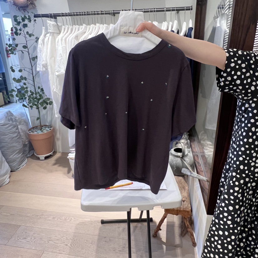 LE JARDINET東大門代購女士新款推薦真品時尚休閑熱賣人氣T恤LE JARDINETT恤圖色2