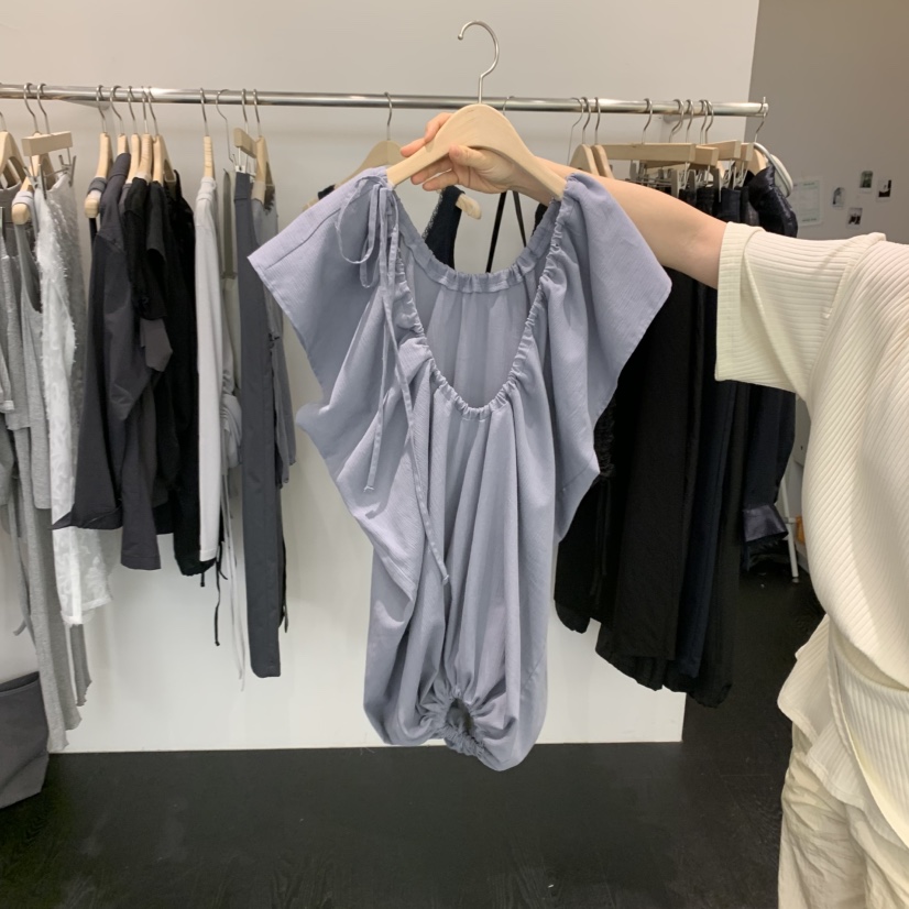 TAFFETA韓國代購女士新品休閑人氣職業時尚熱賣25春夏襯衫蕾絲衫TAFFETA襯衫/蕾絲衫