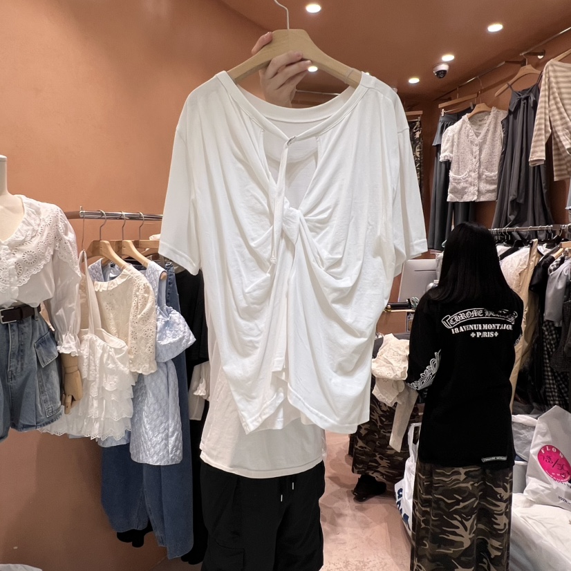 BY FLOW韓國代購女裝新品熱賣休閑25春夏真品人氣職業時尚T恤BY FLOWT恤
