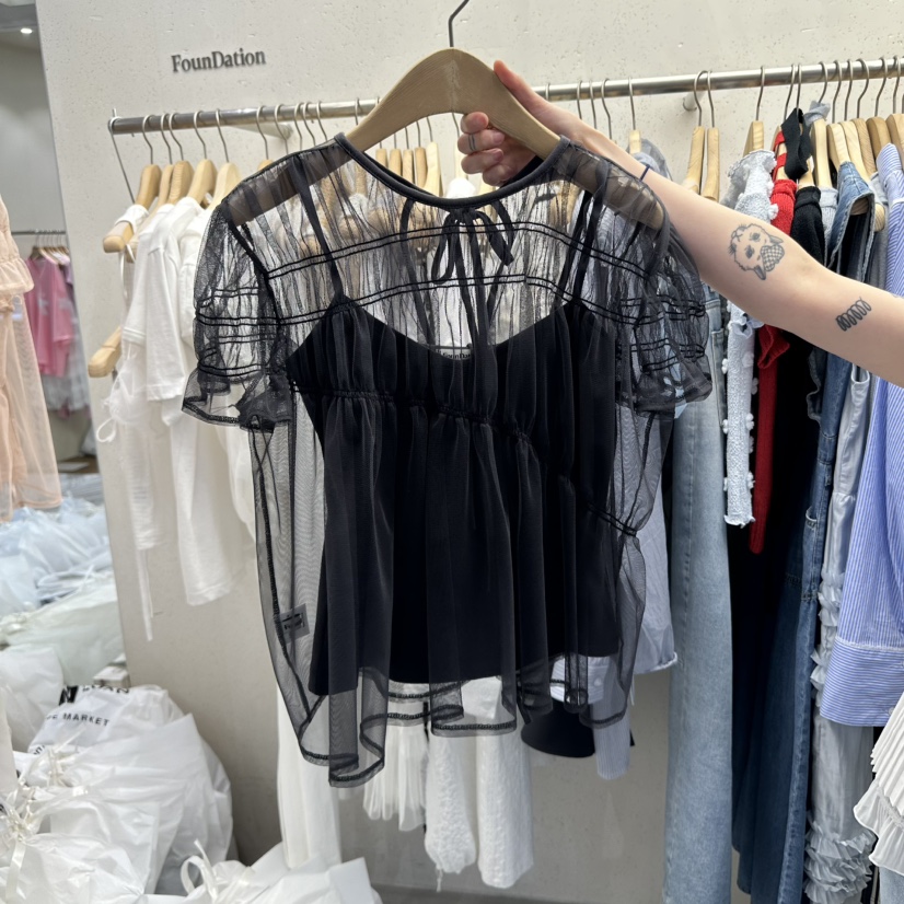 FOUNDATION東大門實拍女裝新品人氣熱賣25春夏休閑套裝兩件套FOUNDATION套裝圖色2