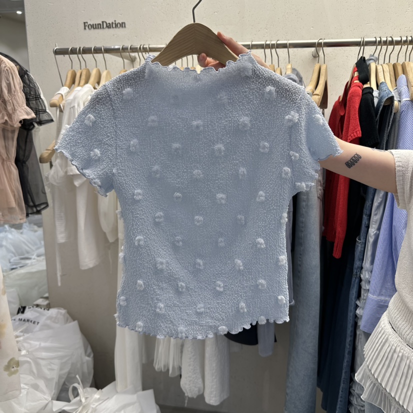 FOUNDATION韓國代購女士新款職業時尚休閑推薦25春夏真品T恤FOUNDATIONT恤圖色3