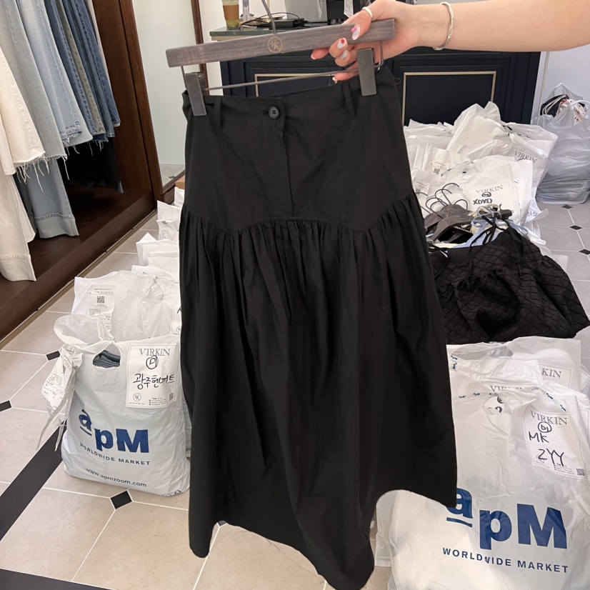 VIRKIN東大門直郵女士新品熱賣25春夏休閑時尚半身裙中短裙VIRKIN半身裙/中短裙圖色2