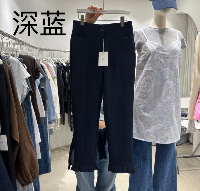 INNI韓國代購女裝新款真品25春夏時尚熱賣職業休閑人氣休閑褲inni休閑褲圖色2