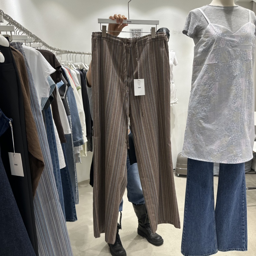 INNI東大門代購女士新品真品25春夏熱賣休閑時尚人氣休閑褲inni休閑褲圖色2