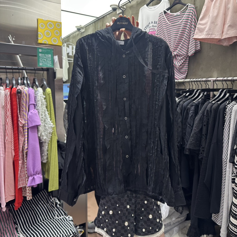 RUNWAY-런웨이東大門代購女士新品推薦休閑真品襯衫蕾絲衫RUNWAY襯衫/蕾絲衫圖色3