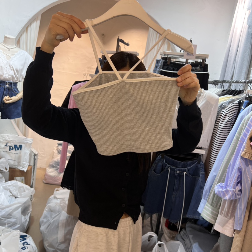 OZ韓國直郵㊣東大門實拍女裝新品休閑人氣熱賣時尚吊帶背心OZ.ounce吊帶/背心圖色2