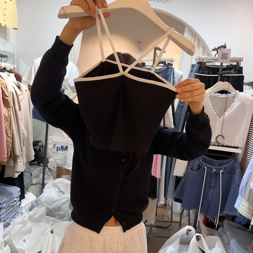 OZ韓國直郵㊣東大門實拍女裝新品休閑人氣熱賣時尚吊帶背心OZ.ounce吊帶/背心圖色4