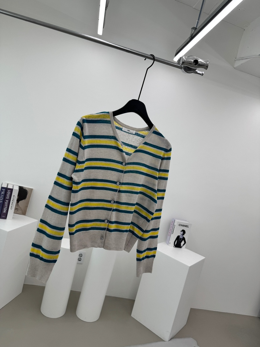RED-A韓國㊣直郵東大門代購女裝新品25春夏休閑針織衫亞麻RED-A針織衫