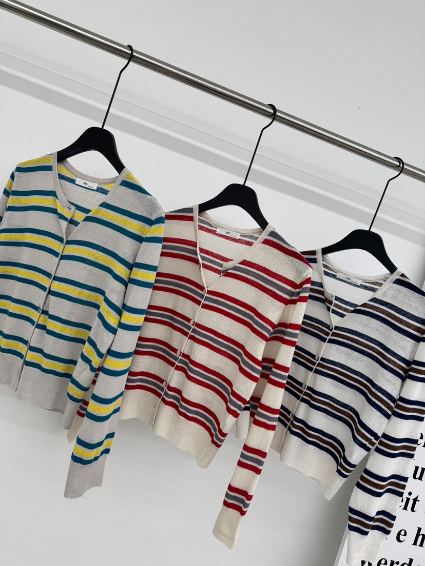 RED-A韓國㊣直郵東大門代購女裝新品25春夏休閑針織衫亞麻RED-A針織衫