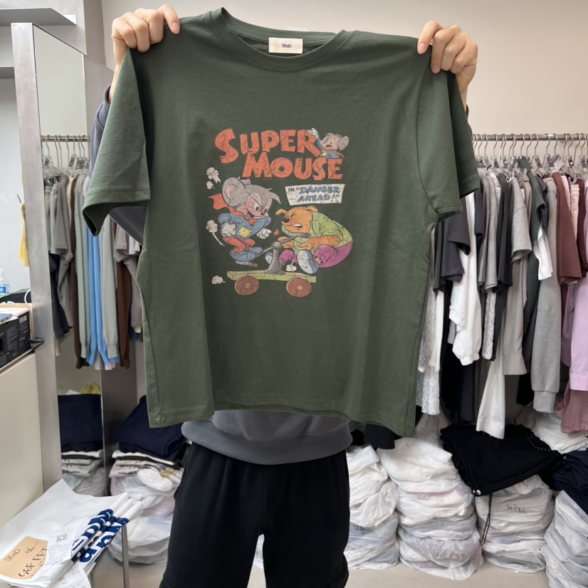 LEESEED-A韓國直郵㊣女裝新品25春夏推薦休閑時尚人氣熱賣T恤SEeD/LEESEEDT恤圖色2