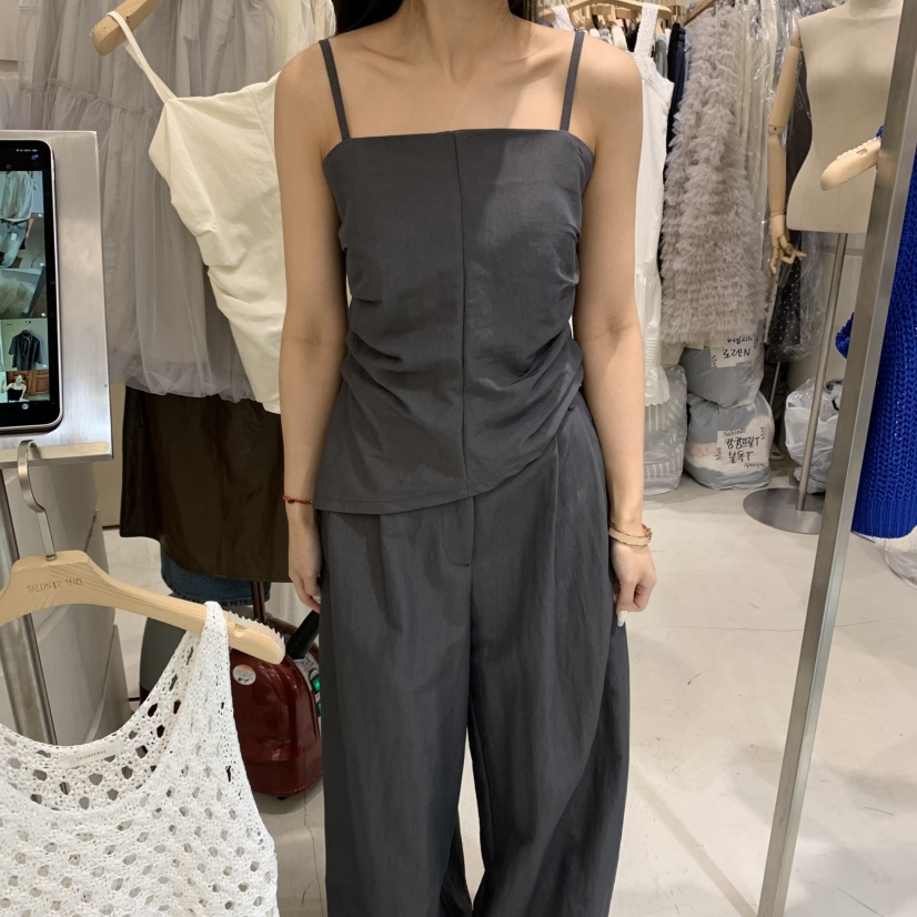 SALONDEMAG直郵韓國代購㊣女裝新品人氣25春夏推薦吊帶背心SALONDEMAG吊帶/背心圖色2