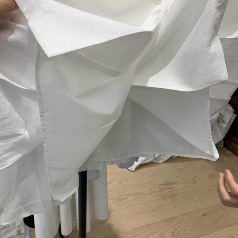 OURIN直郵韓國代購㊣女裝新款休閑人氣熱賣25春夏短裙褶皺亞麻OURIN短裙